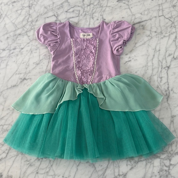 TAYLOR JOELLE 3T Pearl Mermaid Princess Dress for Disneyland Ariel - Picture 1 of 6